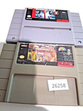 2 super Nintendo games Super Wrestlemania, John Madden Football 93 bc15    26258