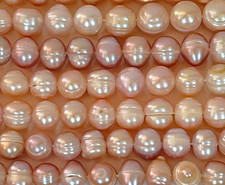 Cultured Freshwater Pearl Loose Beads For D.I.Y Jewelry Making 8 10mm/15" Length