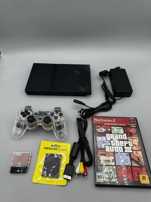 Sony PlayStation 2 PS2 Slim Console Bundle New Laser