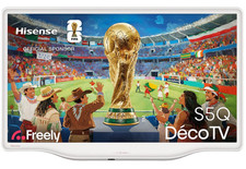 HISENSE 32S5QTUK 32" FULL HD QLED SMART TV WITH BUILT IN FREELY - WHITE