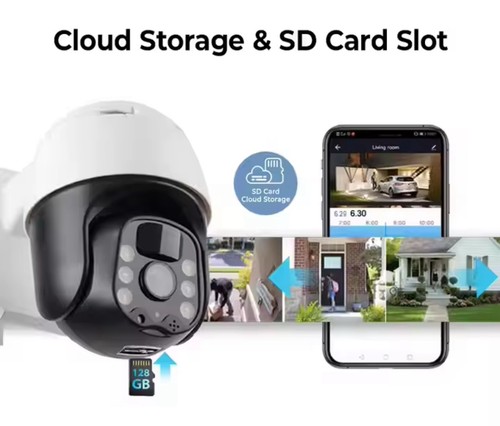 ieGeek WiFi Outdoor PTZ Security Camera 5MP 360° Wireless Home Battery CCTV Cam - Picture 2 of 5