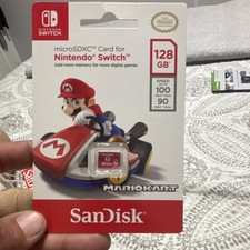 SanDisk 128GB microSDXC Card Red for Nintendo Switch Mario Kart Edition