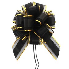 6 Pieces Black Bows for Gift Wrapping Pull Bow Ribbon Pull Bows for Christmas...