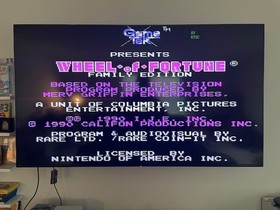 Wheel of Fortune Family Edition (Nintendo NES) Authentic Cleaned Tested Working