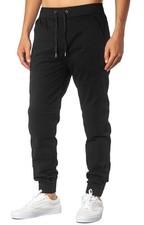 ITALYMORN Men's Biker Joggers with Pockets - Twill Casual Travel Pants, Elast...