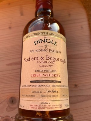 DINGLE Sod`em & Begorragh 9YO Irish Single Malt Whiskey Cask Strength 59,8%
