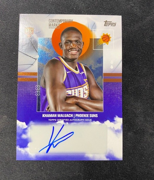 Khaman Maluach 2025-26 Topps Flagship Contemporary Marks Auto RC #CM-KM