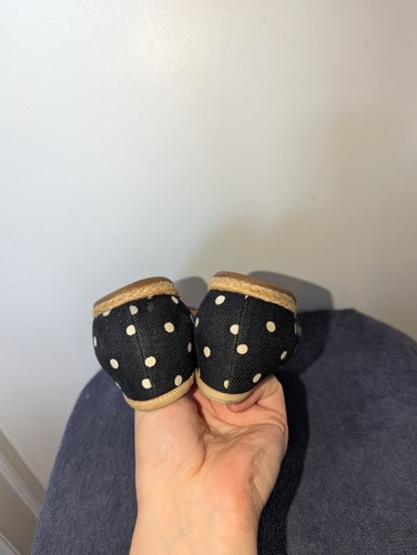Miu Miu Canvas Espadrille Flats Size EU 38 US 8 Blue White Polka Dots - Picture 9 of 12