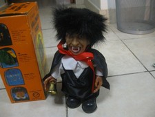 90s VINTAGE BATTERY OPERATED HALLOWEEN DRACULA VAMPIRE 11"  MOTIONETTE FIGURE BO
