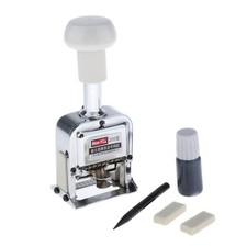 Portable Heavy-Duty Automatic Numbering Machine, 5 Digit, Self Inking Number