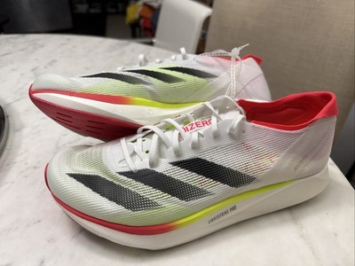 Adidas Adizero Takumi Sen Shoes White Black Lucid Red IH5712 Men's Size 10US