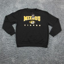 Missouri Tigers Sweatshirt Mens XL Black NCAA College Pullover Mizzou NWT
