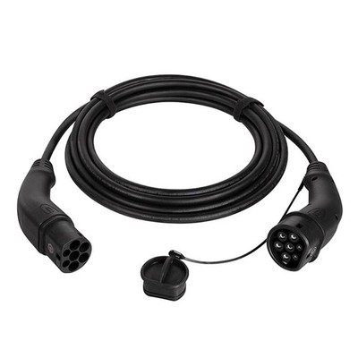 Harting E-Auto-Ladekabel Typ 2 3-phasig 32A 22kW Schwarz 5 m