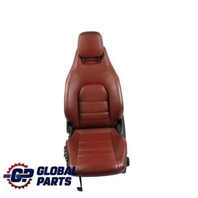 Mercedes C204 C207 Front Seat Leather Heated Electric Red Rendezvous Left N/S
