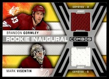 2014-15 SPx Rookie Inaugural Jerseys Combos Brandon Gormley/Mark Visentin