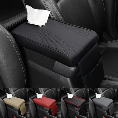 #ad #ad Universal Car Leather Armrest Pad Cover Center Console Box Cushion Protector USA $11.90