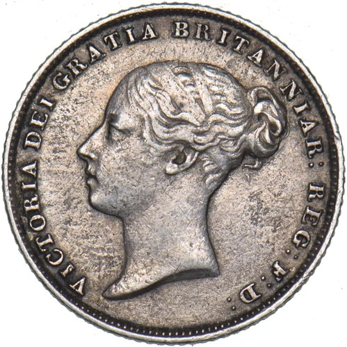 1857 Victoria Sixpence — photo from the most recent tracked eBay sale