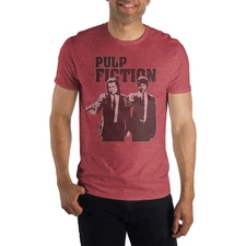 Men's Pulp Fiction Red Heather T-Shirt Tee