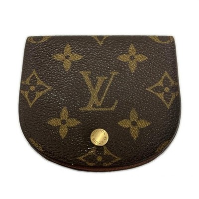 Louis Vuitton Monogram Canvas Coin Case Brown Pouch CT0919 Auth