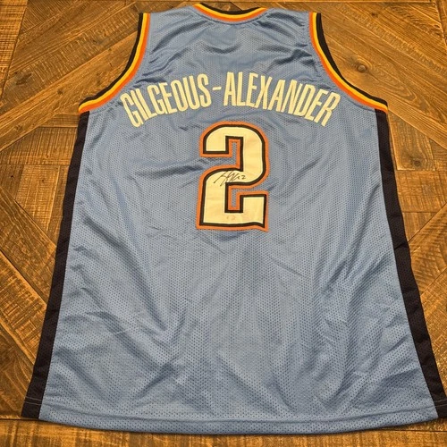 Shai Gilgeous-Alexander Signed OKC Thunder Jersey Authentic Autograph NBA