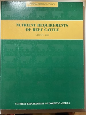 Nutrient Requirements of Beef Cattle