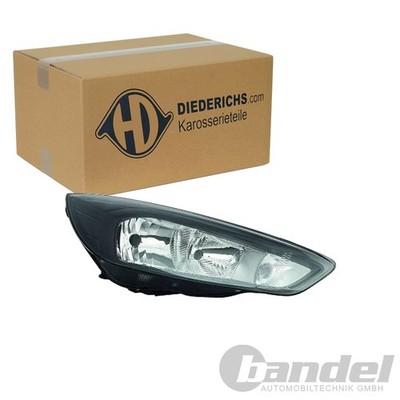 DIEDERICHS HALOGEN SCHEINWERFER mit LWR SCHWARZ RECHTS für FORD FOCUS | 1419982