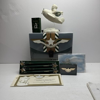 Dept 56 Snowbabies Christmas 69124 I Can Fly Figurine Friendship Club 2001 Plane