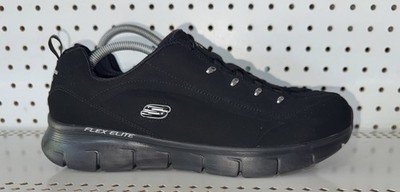 Skechers Synergy 3.0 Flex Elite Womens Slip On Walking Shoes Size 11 WIDE Black