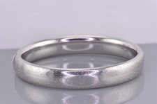 Sterling Silver 12mm Textured Sparkle Oval Bangle 925 Bracelet 29g 7"