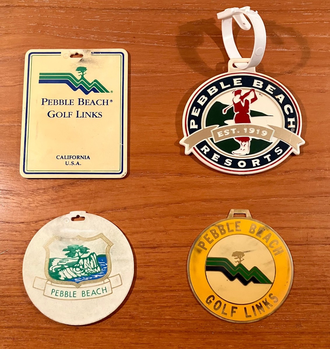 Lot of 4 (Four) Vintage Pebble Beach Golf Links (California