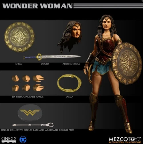 DC Mezco Wonder Woman One:12 Scale Action Figure
