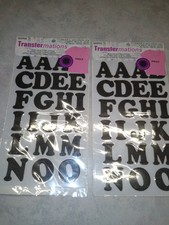 Trasferimenti Ferro su Lettere Glitter 2 Confezioni Nuove