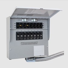 Reliance Controls Pro/Tran 2 #308C Manual Transfer Switch 30A 120/240V 8-Circuit