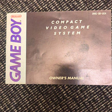 Nintendo Game Boy DMG-GB-USA Original Owner's Manual Instruction Booklet EN