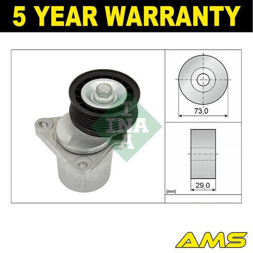 Fits Ford Mondeo 2000-2015 1.8 2.0 2.3 + Other Models Tensioner Pulley AMS - Picture 1 of 3