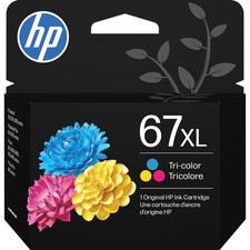 HP 67XL Tri-Color High-Yield Ink Cartridge Works with DeskJet 1255, 2700, 4100