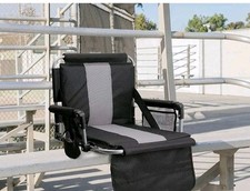 Portable Folding Stadium Seat Padded Chair for Bleachers with Back ArmRest US