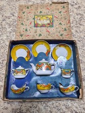 Vintage 1930's Toy "Little Hostess" Tea Set With Box