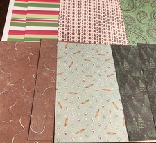 55 Christmas Themed Scrapbook Paper Both 12x12 8.5 X11 Paper; Sticker Page;