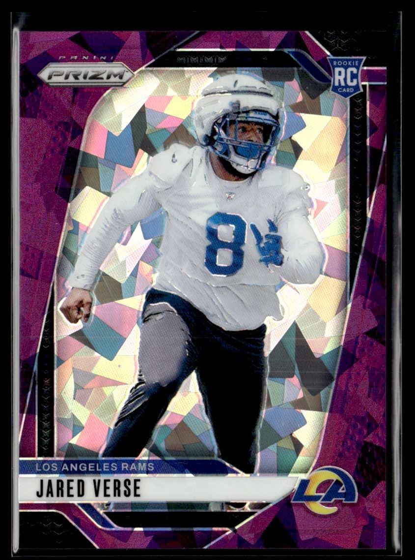 2024 Panini Prizm Purple Ice Jared Verse RC 010/225 Los Angeles Rams #341
