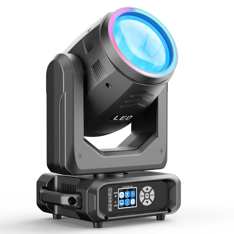 4x 250W LED Moving Head Light Gobo Beam Stage DJ Disco Bar DMX Effect Lighting - Image 4 of 4