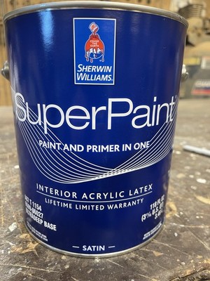 1 Gallon Sherwin Williams Super Paint Interior Satin/ Radiance Gold
