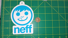 Neff Vinyl Sticker Die Cut Skateboard Laptop Blue Logo 4.5in Weatherproof Decal