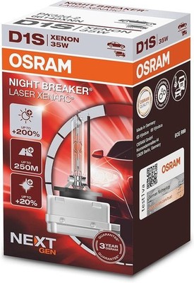 D1S OSRAM Xenarc Night Breaker Laser, HID Xenon Bulb (NEW)