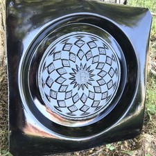 Round Geometric Circular 10  Stepping Stone Mold, Concrete, Cement Or Plaster