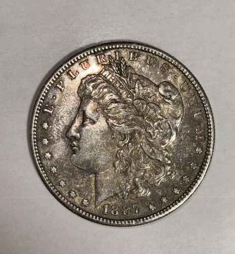 1887 Morgan Silver Dollar $1 Coin 0.9 Fineness United States