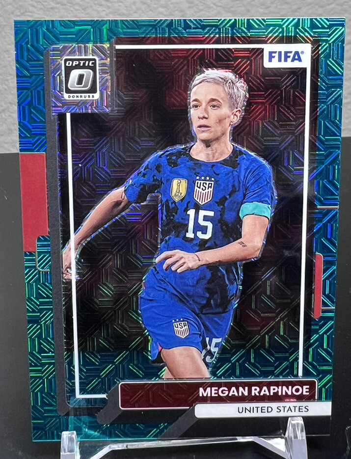 2022-23 Donruss Soccer Base Optic Teal Mojo Megan Rapinoe #’d /49 United States
