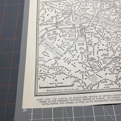 Mapa del Atlas de Ferrocarriles Subterráneos del Ferrocarril de París Años 40 Mapa De Colección - Imagen 2 de 14