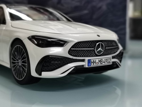 1/18 Benz Cle Coupe 2024 Norev White Diecast Model Toy Car For Friends Gifts - Picture 3 of 7