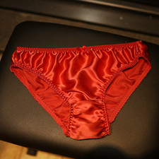 Womens 100 Silk Panties Briefs Bikinis Daliy Underwear Cheeky Shiny Satin